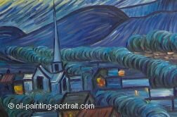 Oil Painting Reproduction - Starry Night - Vincent Willem van Gogh